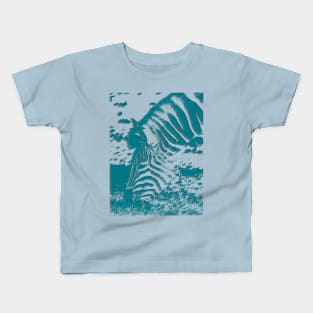 Silhouette of zebra Kids T-Shirt